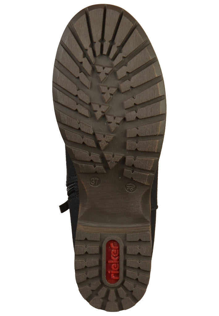 Rieker Stiefelette Lederimitat Schwarz