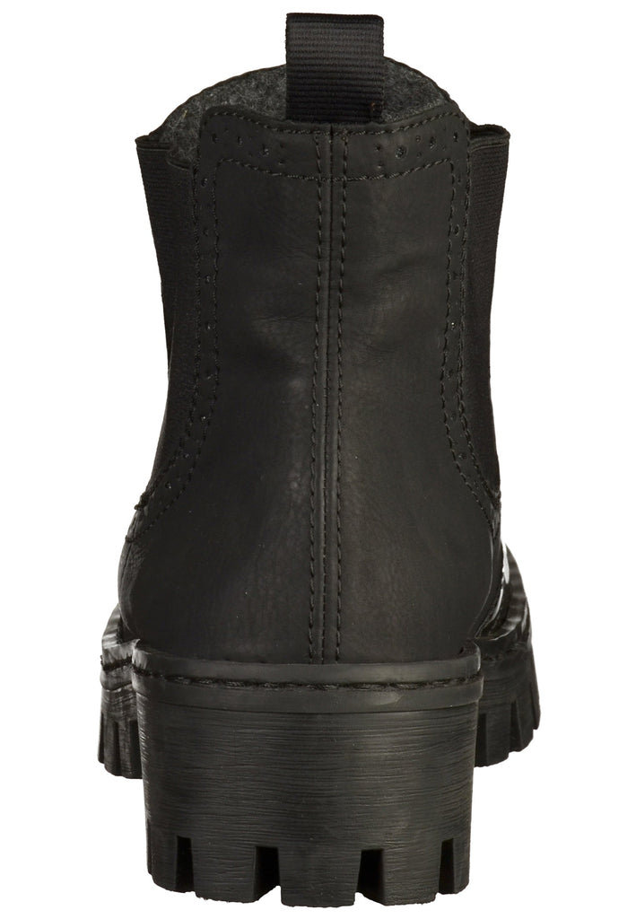 Rieker Stiefelette Lederimitat Schwarz