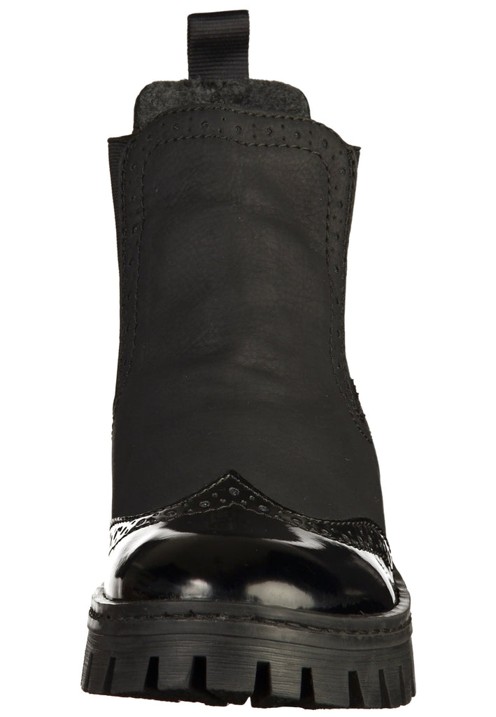 Rieker Stiefelette Lederimitat Schwarz