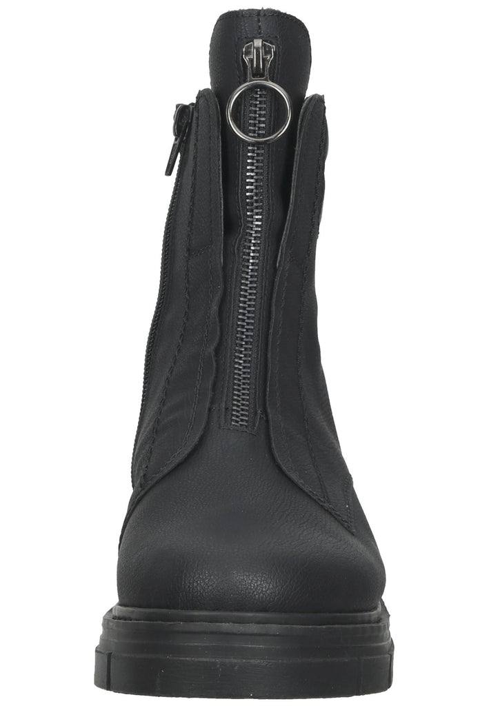 Rieker Stiefelette Lederimitat Schwarz Warmfutter