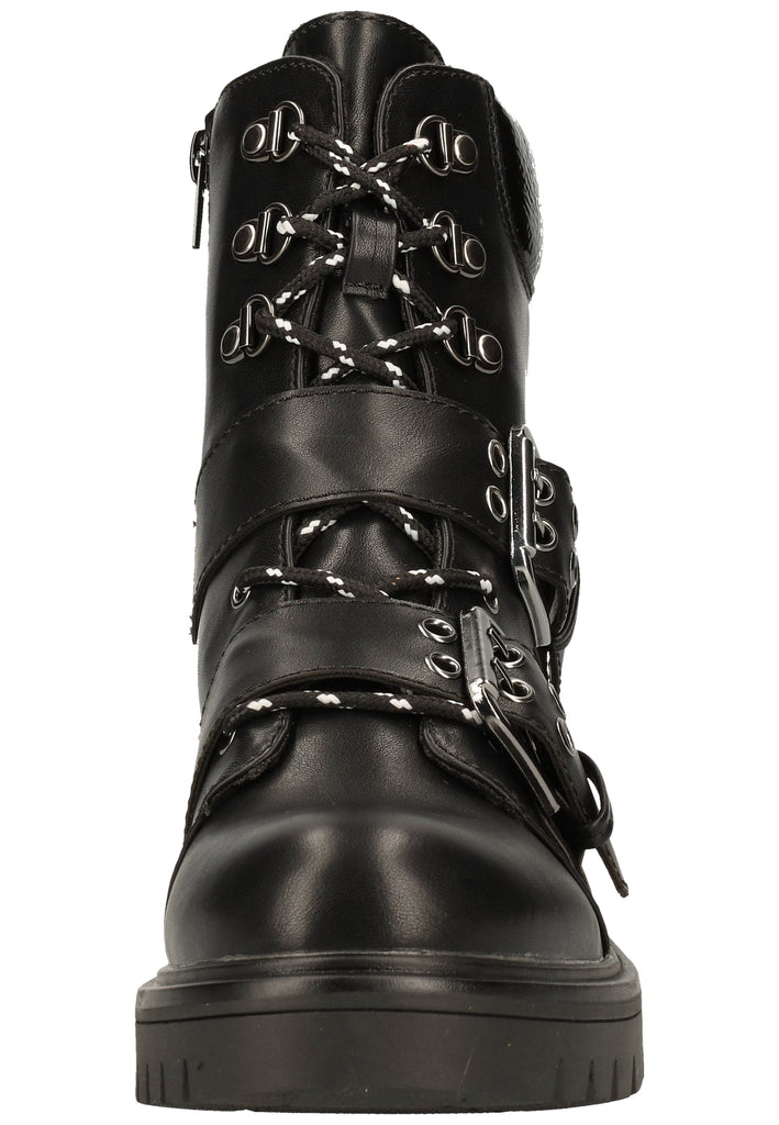 Rieker Stiefelette Lederimitat Schwarz Warmfutter