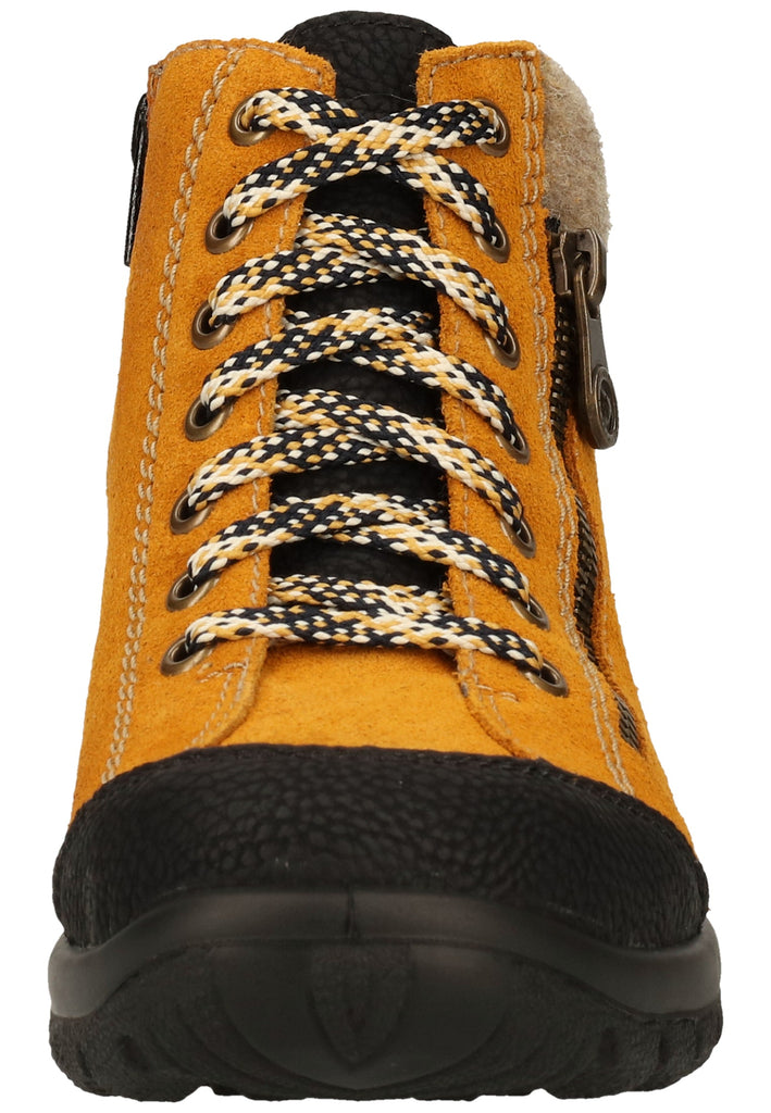 Rieker Stiefelette Lederimitat Schwarz Warmfutter