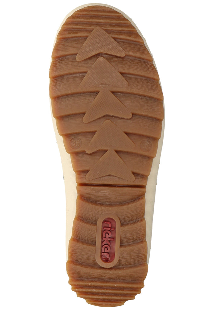 Rieker Stiefelette Lederimitat Schwarz Warmfutter