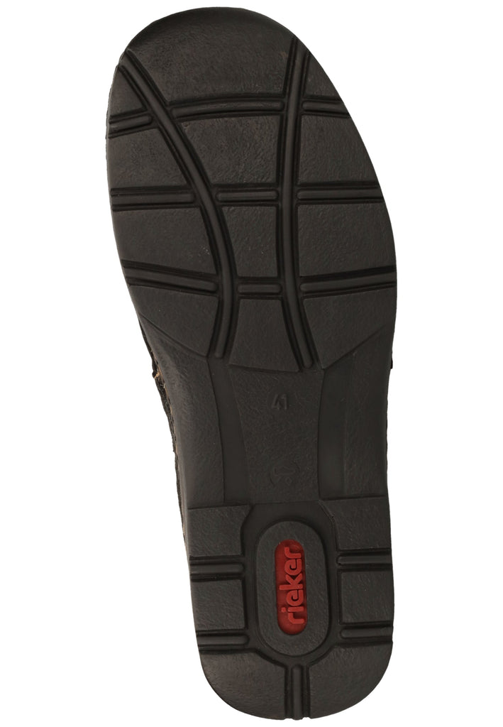 Rieker Stiefelette Lederimitat Schwarz Warmfutter