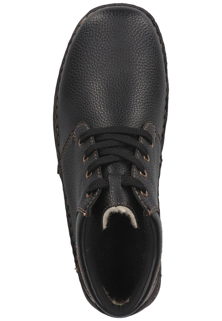 Rieker Stiefelette Lederimitat Schwarz Warmfutter