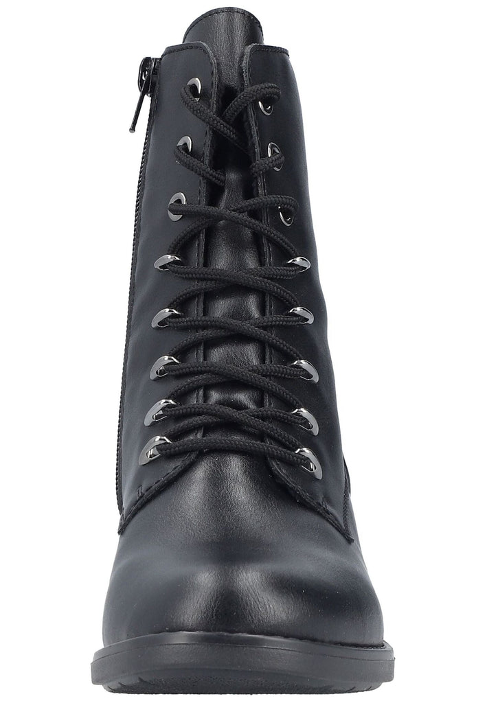Rieker Stiefelette Lederimitat Schwarz Warmfutter