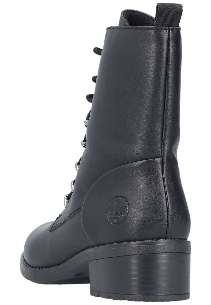 Rieker Stiefelette Lederimitat Schwarz Warmfutter