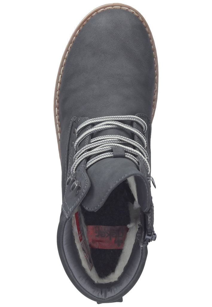Rieker Stiefelette Lederimitat Smoke Warmfutter