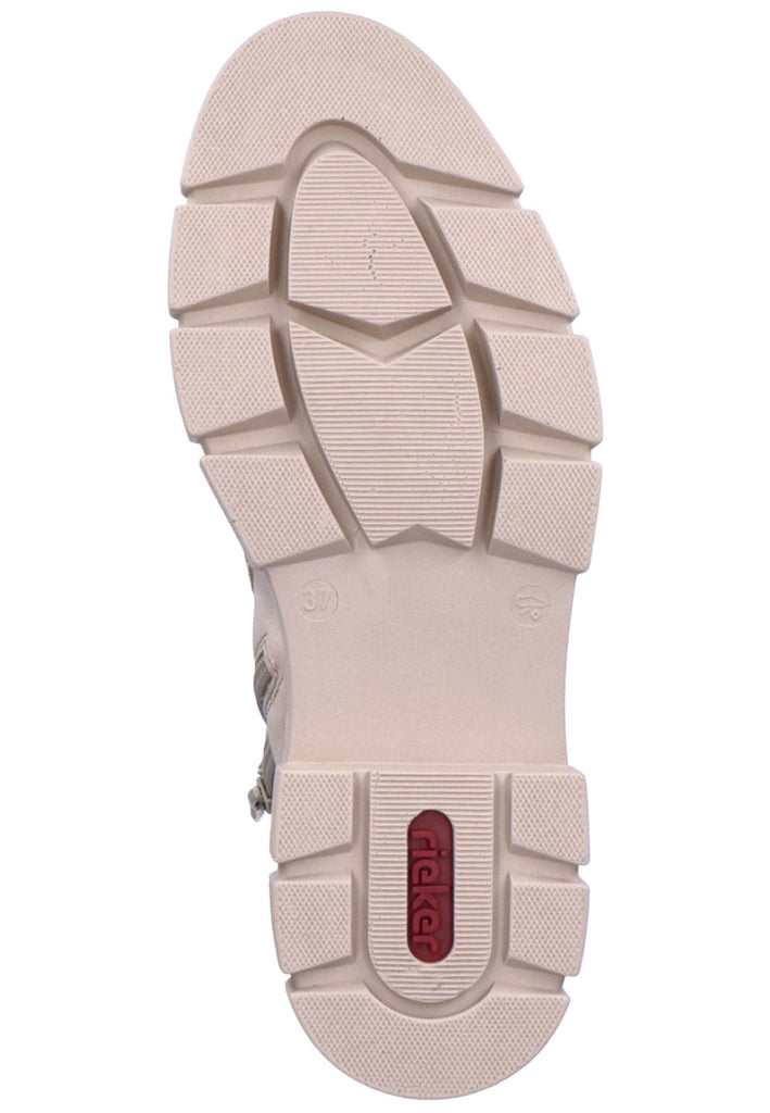 Rieker Stiefelette Lederimitat/Textil Beige