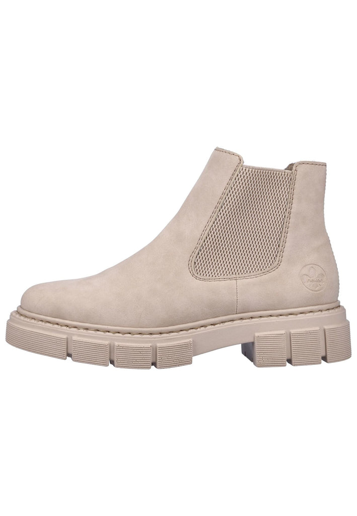 Rieker Stiefelette Lederimitat/Textil Beige