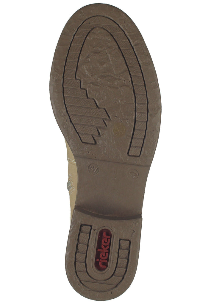 Rieker Stiefelette Lederimitat/Textil Beige