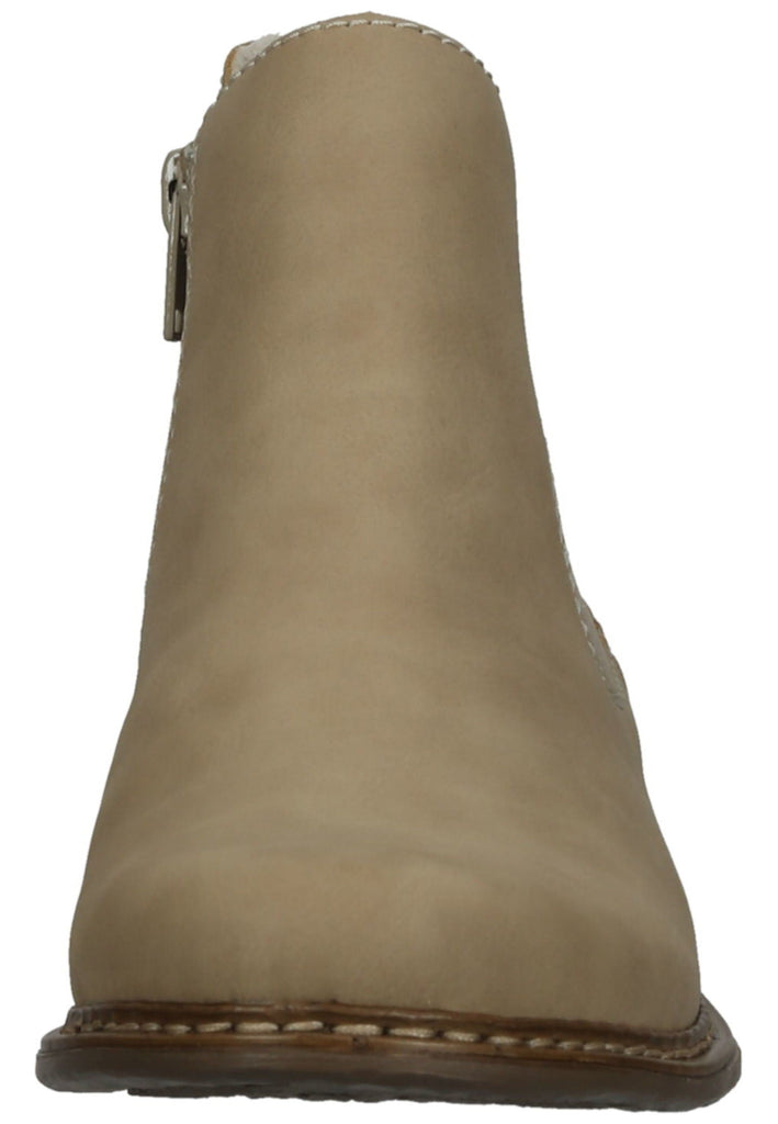 Rieker Stiefelette Lederimitat/Textil Beige