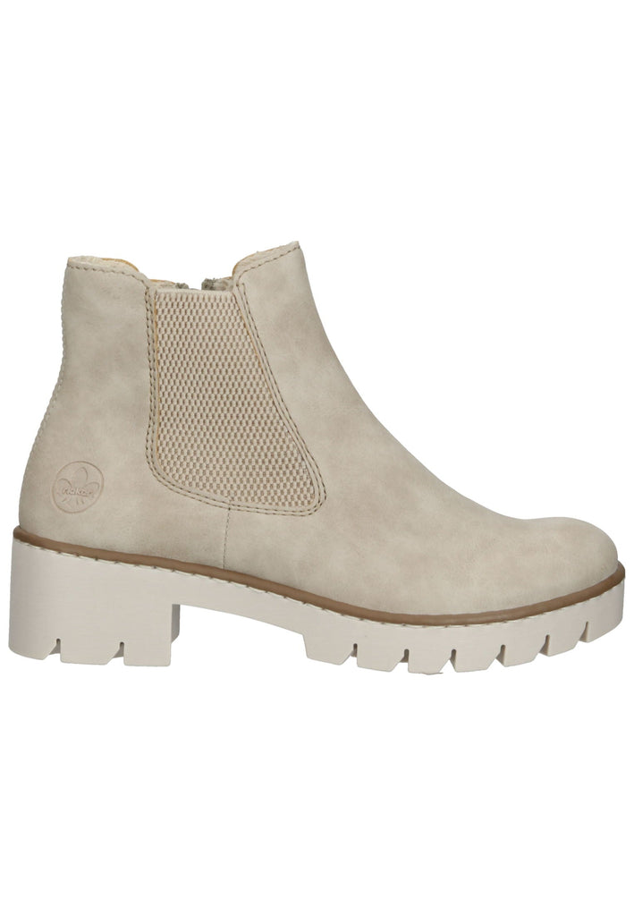 Rieker Stiefelette Lederimitat/Textil Beige Warmfutter