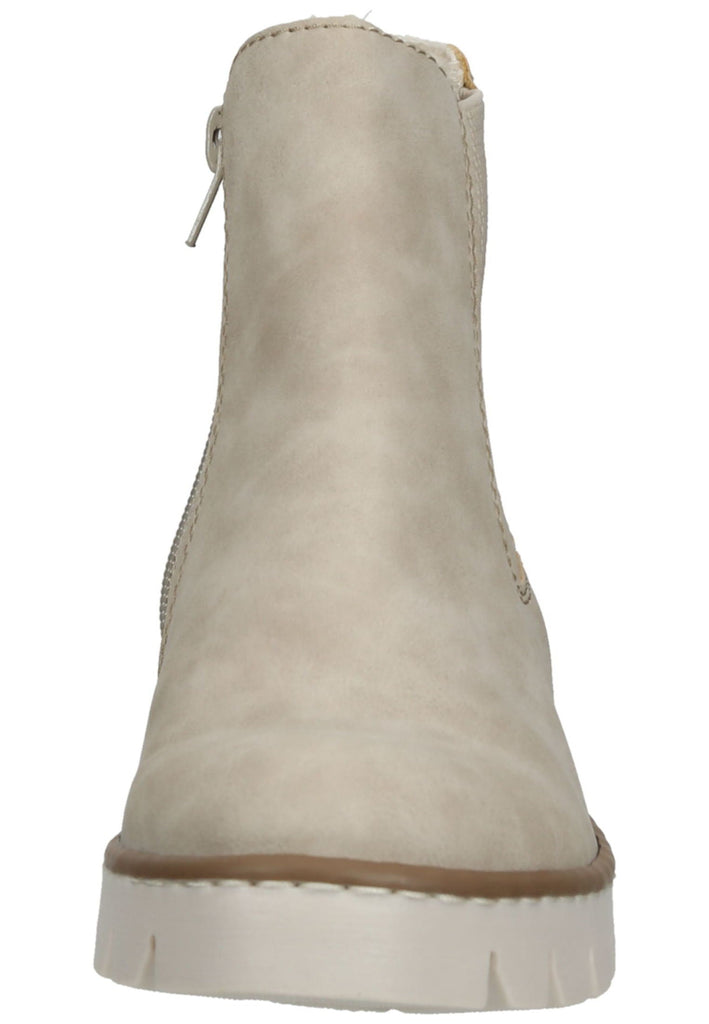 Rieker Stiefelette Lederimitat/Textil Beige Warmfutter