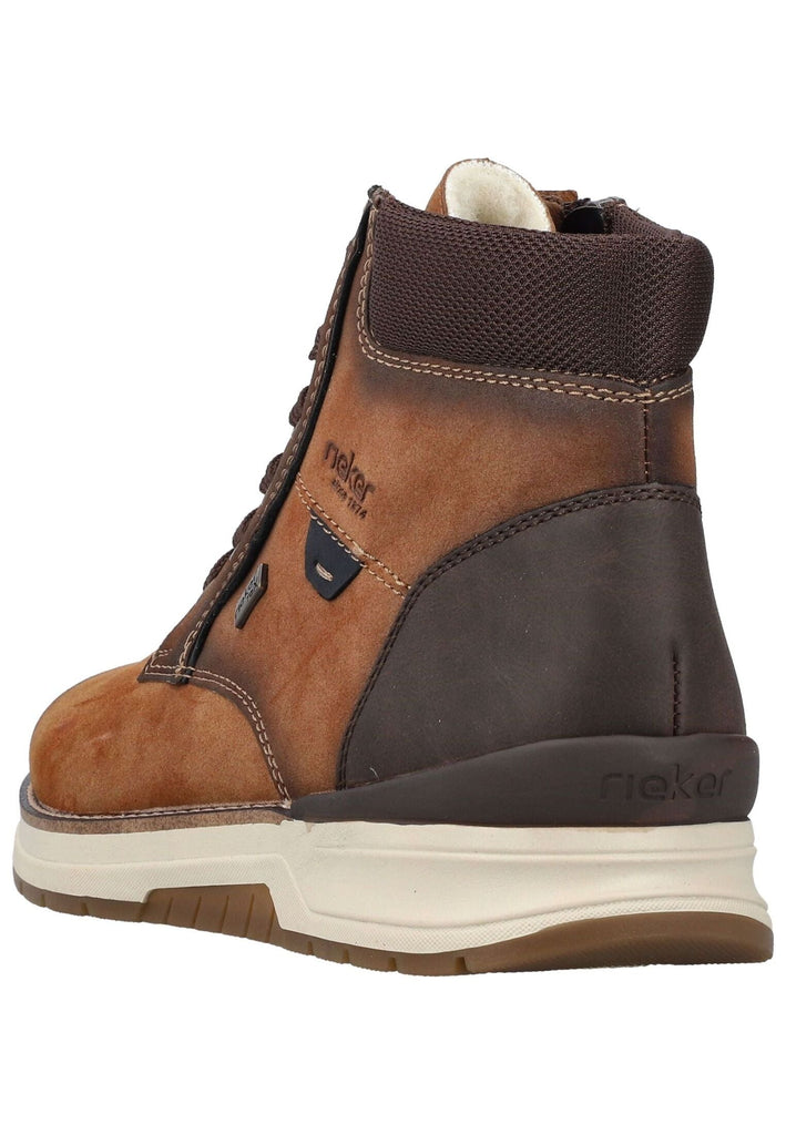 Rieker Stiefelette Lederimitat/Textil Braun