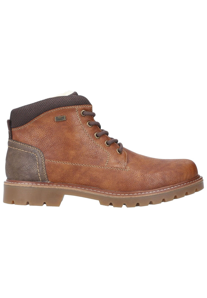 Rieker Stiefelette Lederimitat/Textil Braun