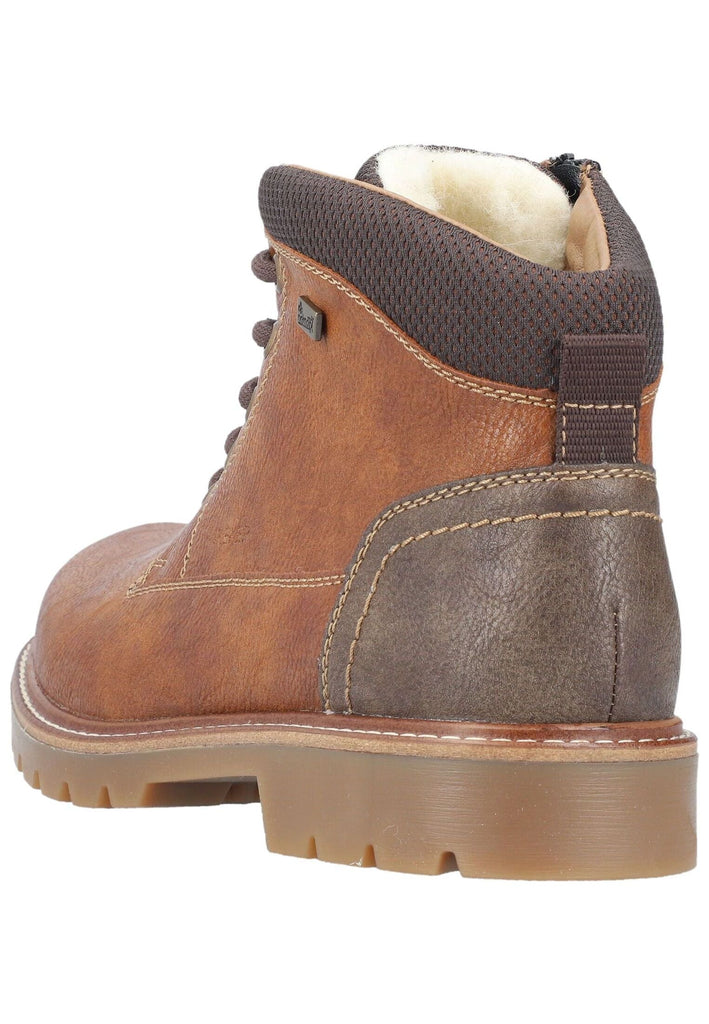 Rieker Stiefelette Lederimitat/Textil Braun