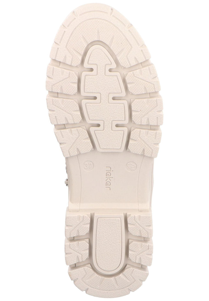 Rieker Stiefelette Lederimitat/Textil Braun/Beige