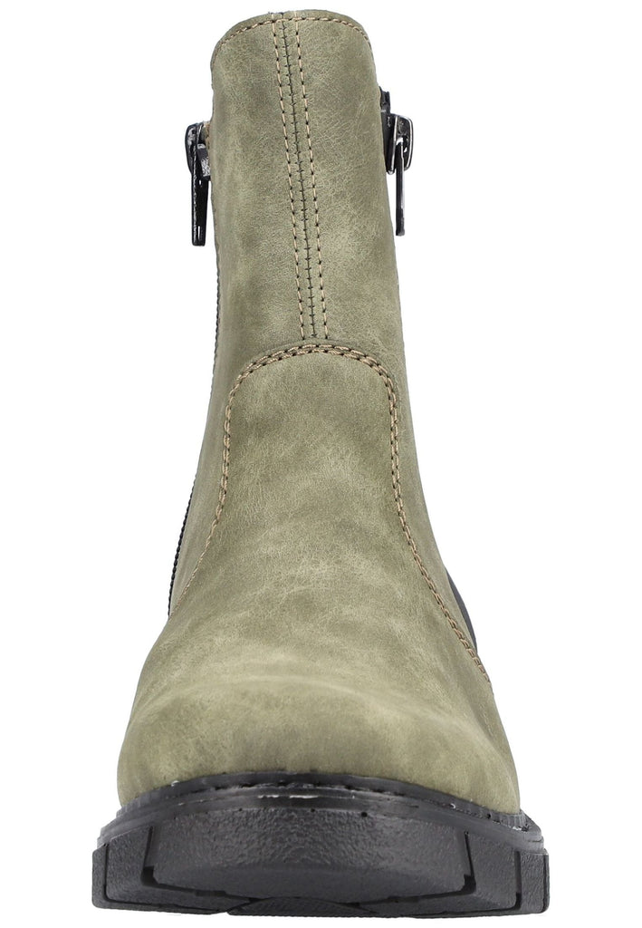 Rieker Stiefelette Lederimitat/Textil Dunkelgrün