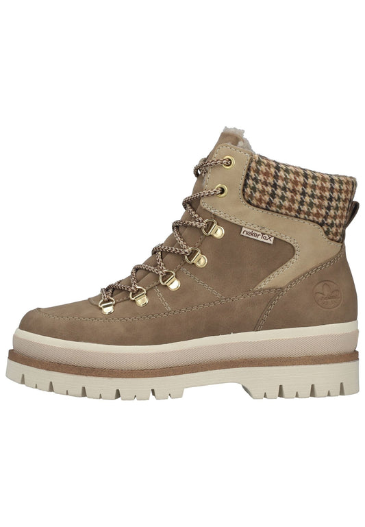 Rieker Stiefelette Lederimitat/Textil Fango Warmfutter