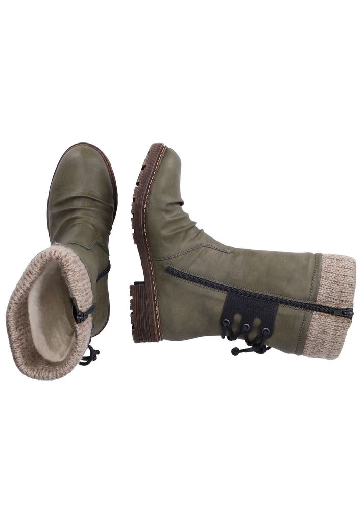 Rieker Stiefelette Lederimitat/Textil Forest