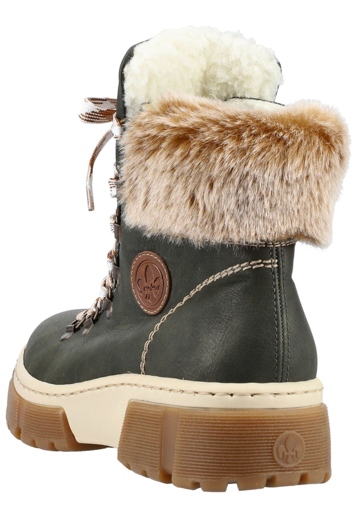 Rieker Stiefelette Lederimitat/Textil Forest Warmfutter