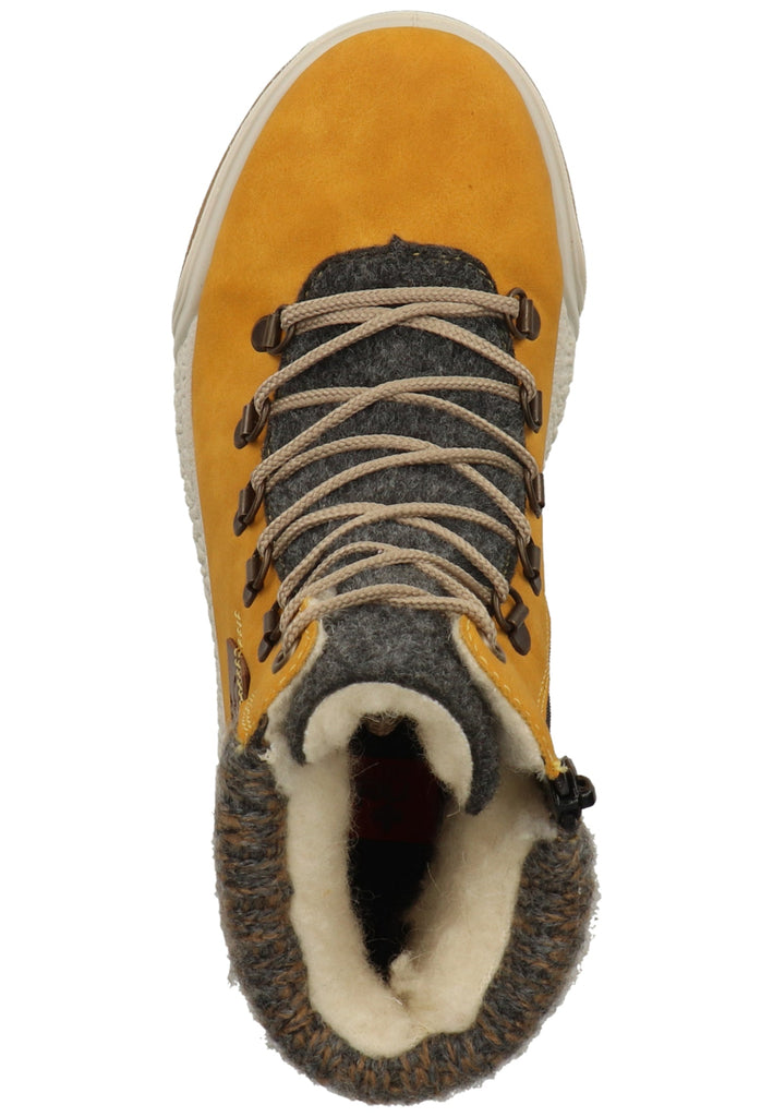 Rieker Stiefelette Lederimitat/Textil Honey Warmfutter