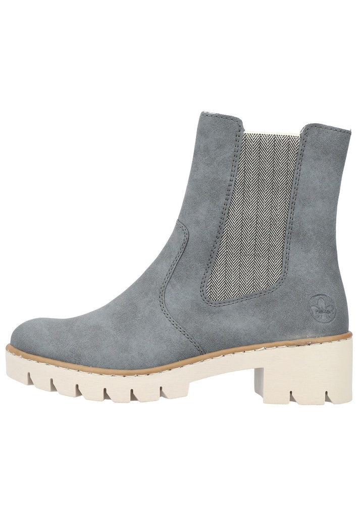 Rieker Stiefelette Lederimitat/Textil Jeans