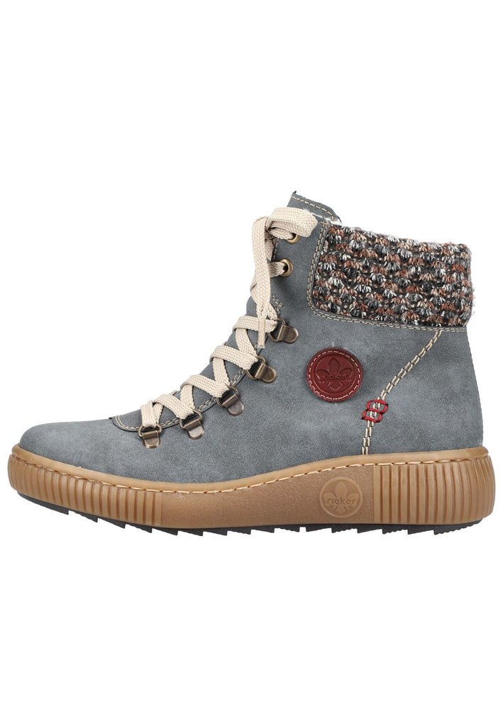 Rieker Stiefelette Lederimitat/Textil Jeans