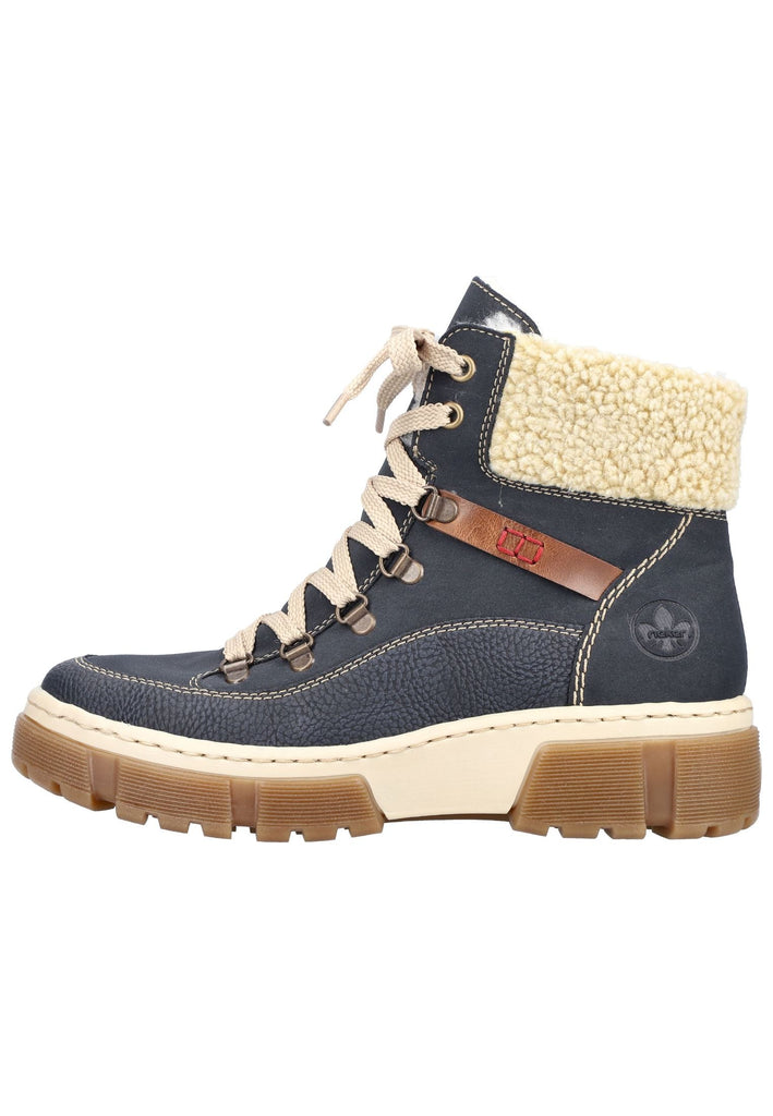 Rieker Stiefelette Lederimitat/Textil Pazifik