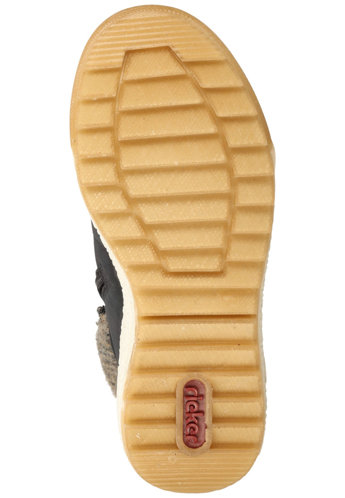 Rieker Stiefelette Lederimitat/Textil Pazifik Warmfutter