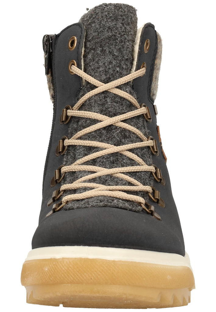 Rieker Stiefelette Lederimitat/Textil Pazifik Warmfutter