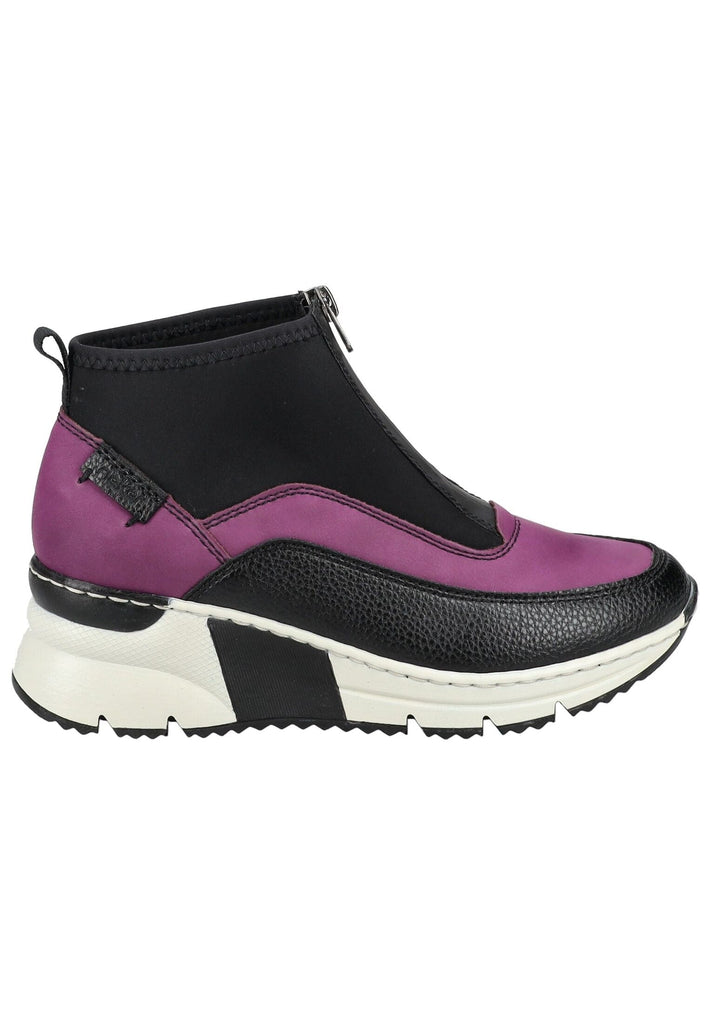 Rieker Stiefelette Lederimitat/Textil Schwarz