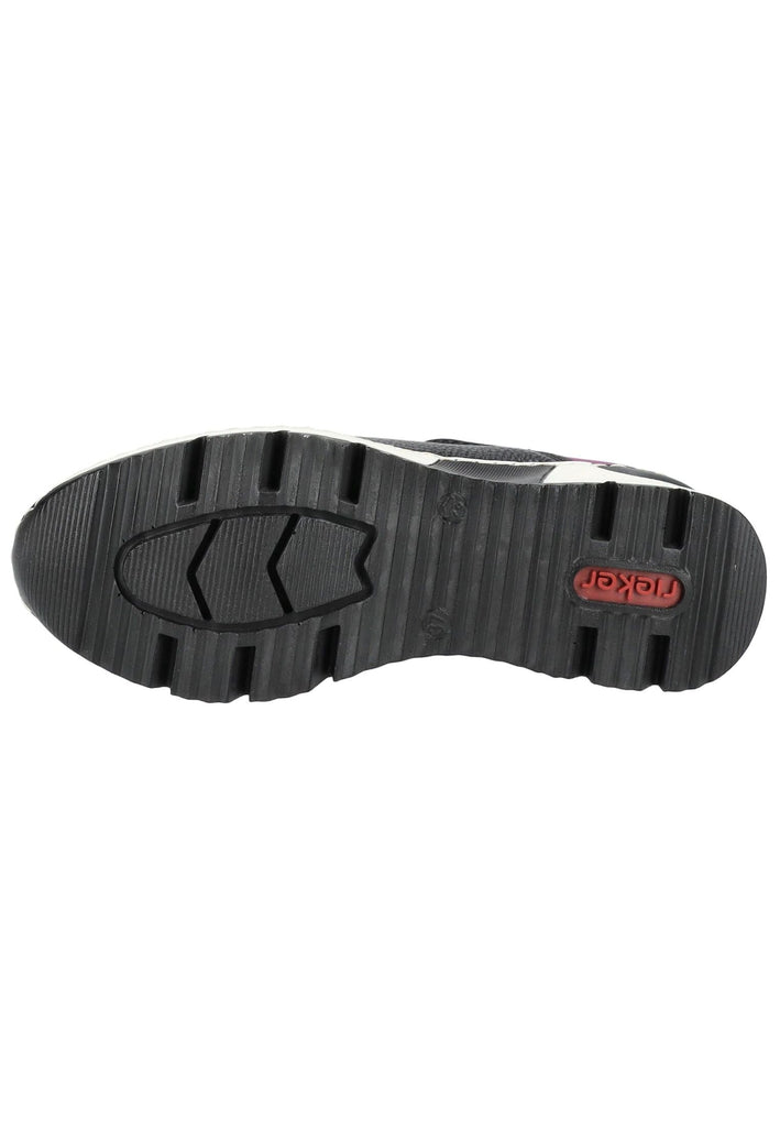 Rieker Stiefelette Lederimitat/Textil Schwarz