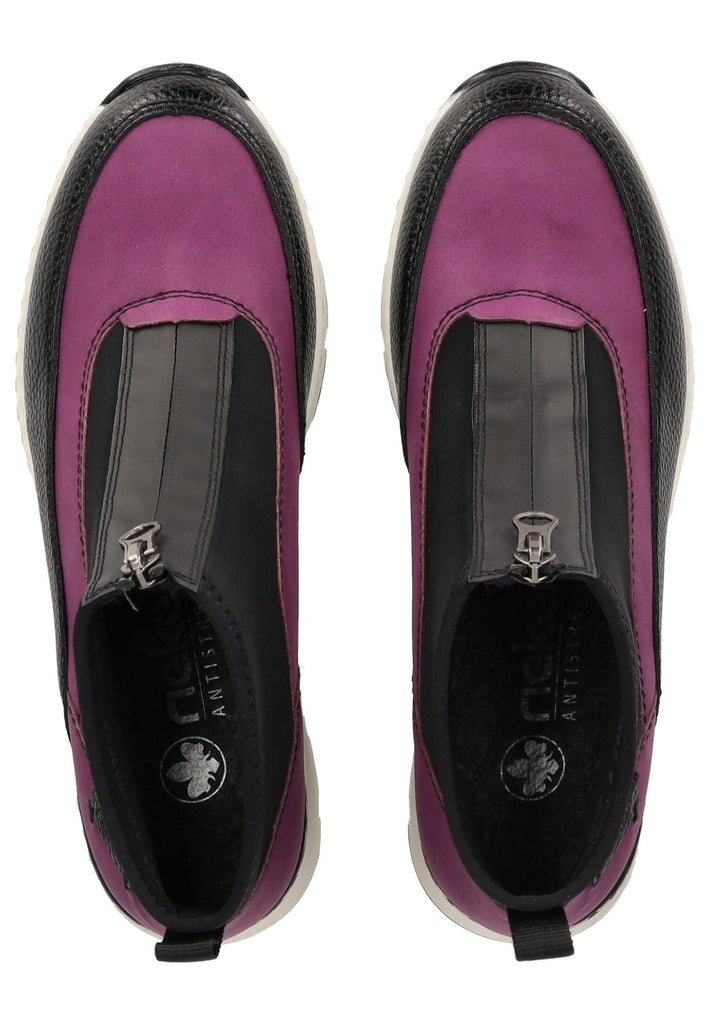 Rieker Stiefelette Lederimitat/Textil Schwarz