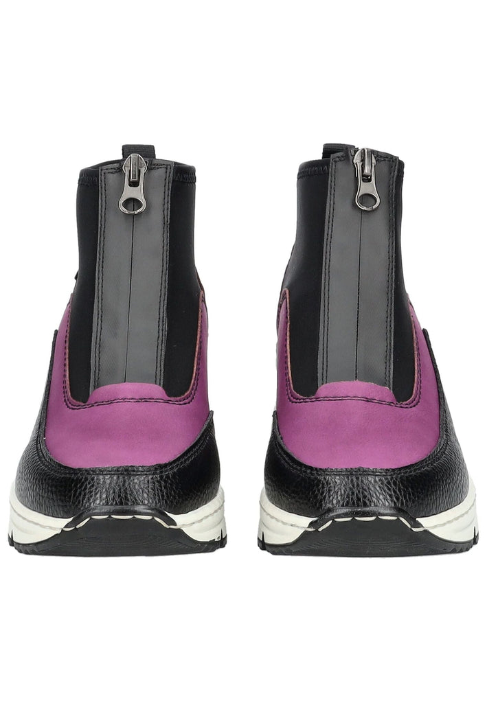Rieker Stiefelette Lederimitat/Textil Schwarz