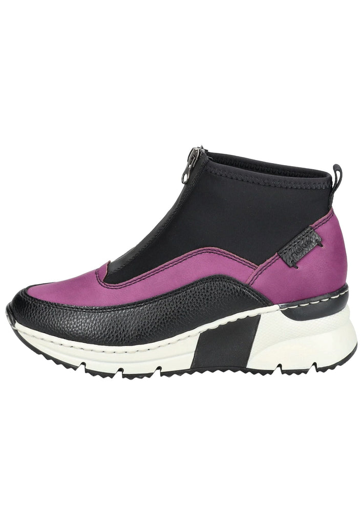 Rieker Stiefelette Lederimitat/Textil Schwarz