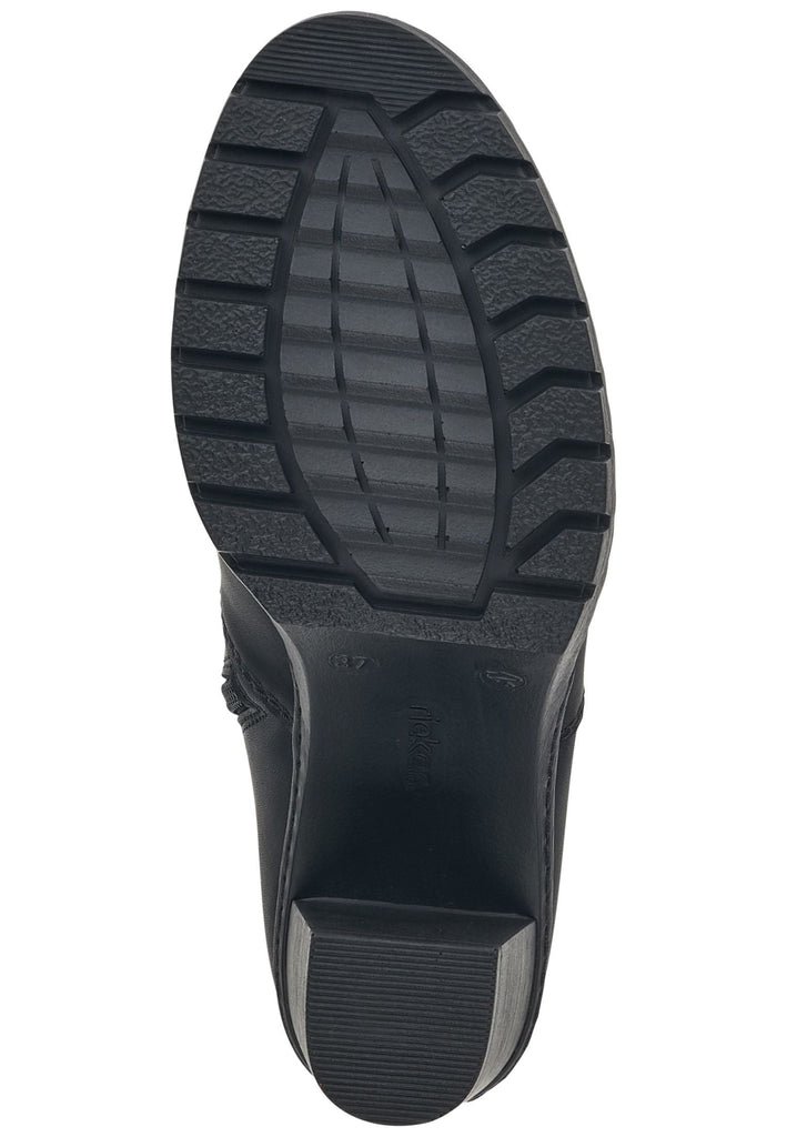 Rieker Stiefelette Lederimitat/Textil Schwarz
