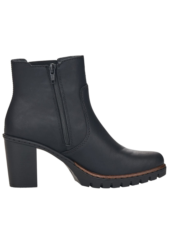 Rieker Stiefelette Lederimitat/Textil Schwarz