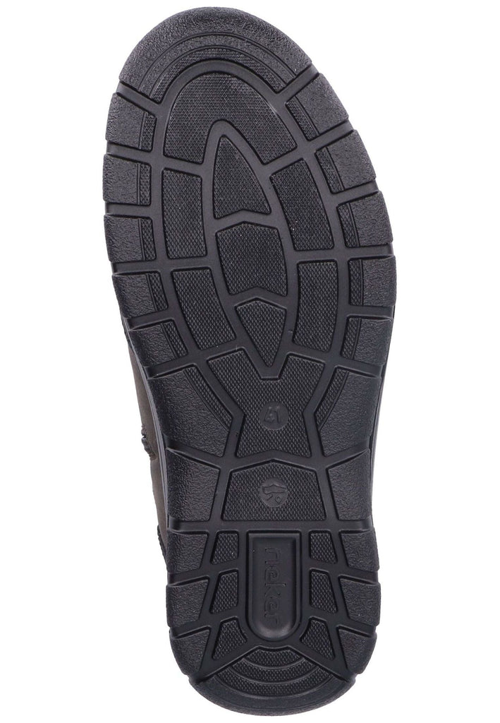 Rieker Stiefelette Lederimitat/Textil Schwarz Warmfutter