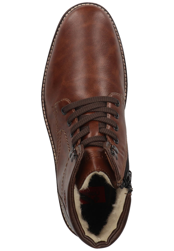 Rieker Stiefelette Lederimitat/Textil Wood Warmfutter