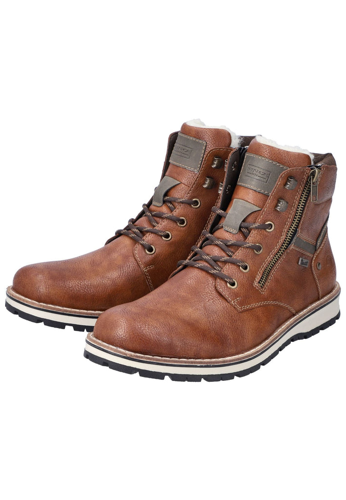 Rieker Stiefelette Lederimitat Toffee Warmfutter