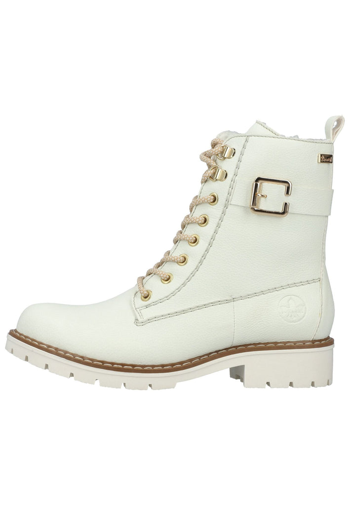 Rieker Stiefelette Lederimitat Weiß