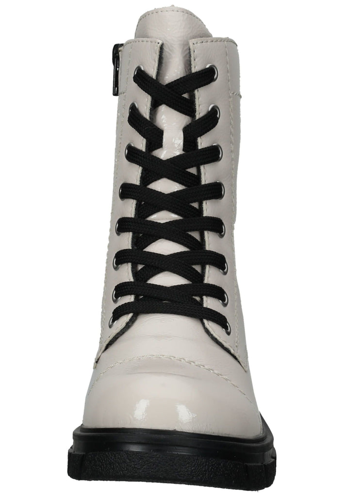 Rieker Stiefelette Lederimitat Weiß Warmfutter