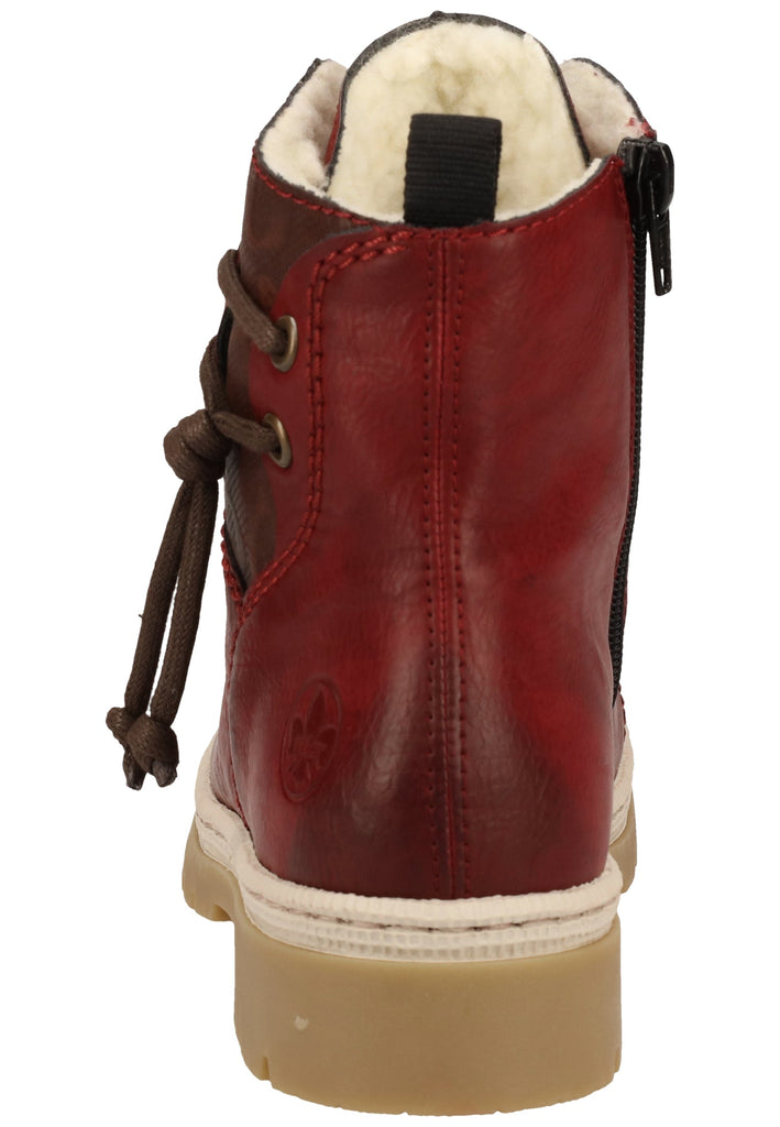 Rieker Stiefelette Lederimitat Wine Warmfutter