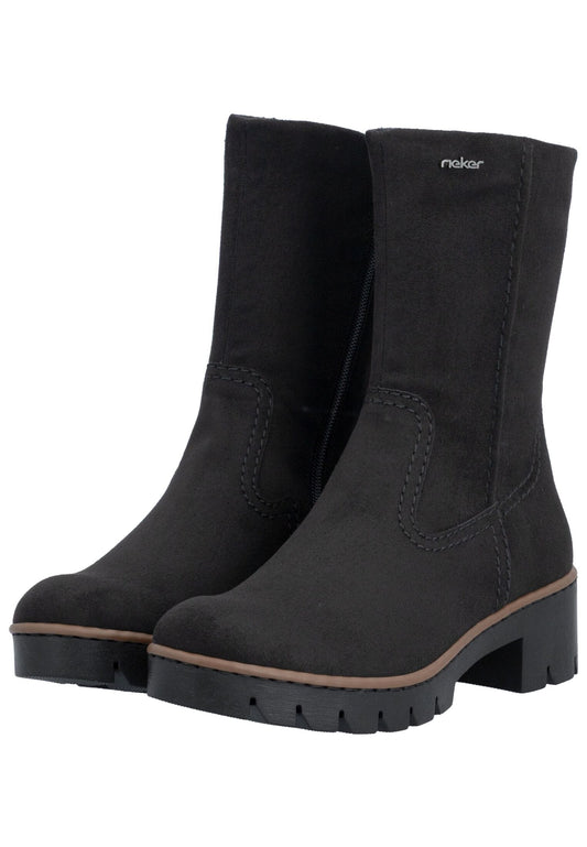 Rieker Stiefelette Textil Schwarz