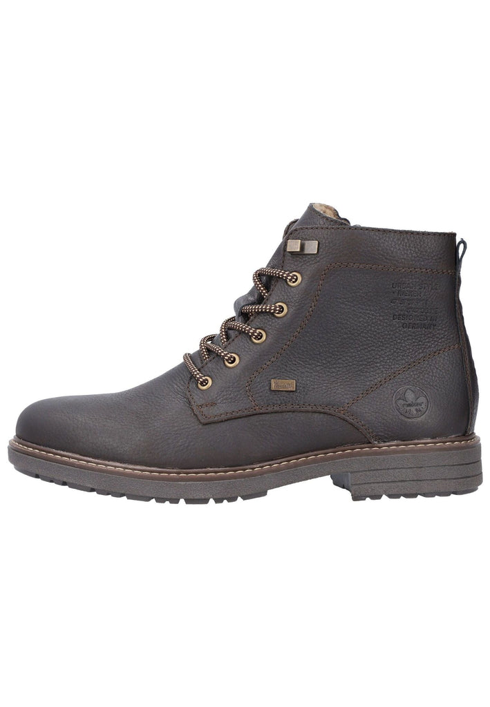 Stiefeletten Rieker Stiefelette Glattleder Kastanie Warmfutter