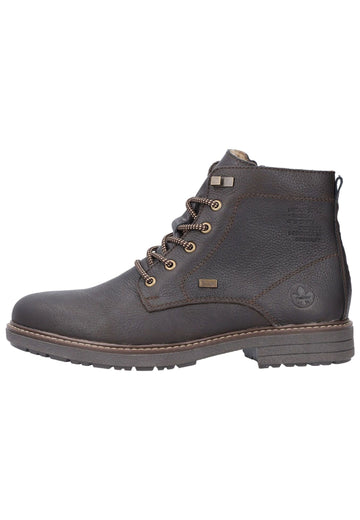 Stiefeletten Rieker Stiefelette Glattleder Kastanie Warmfutter