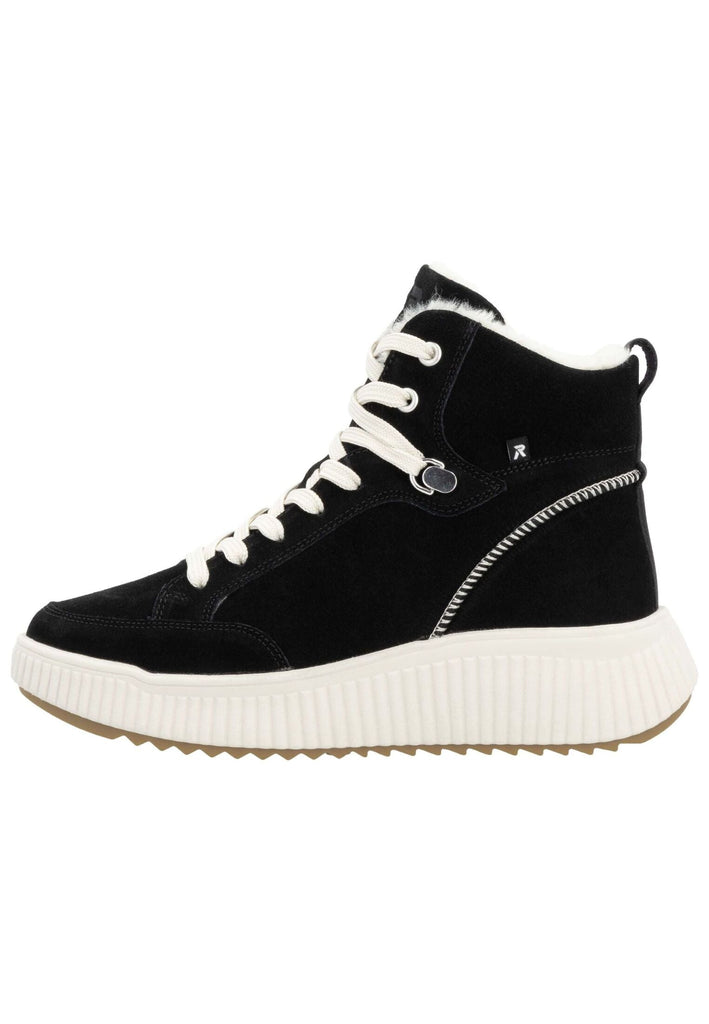 Stiefeletten Rieker Stiefelette Leder Schwarz