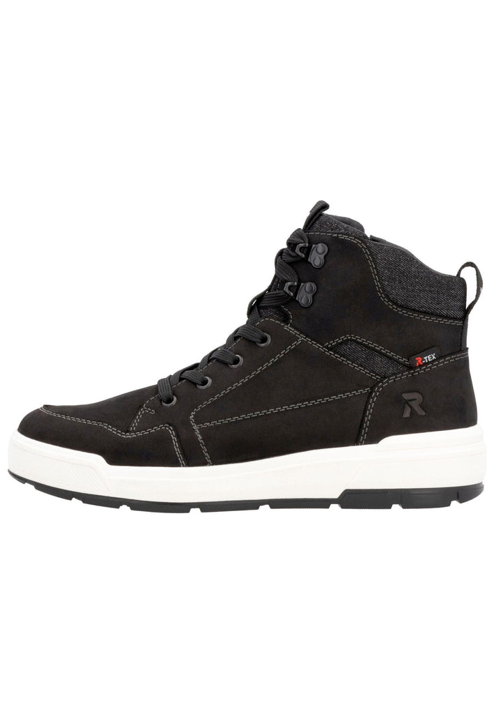 Stiefeletten Rieker Stiefelette Leder Schwarz Warmfutter